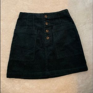 courderoy mini skirt